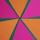 10m Hot Pink and Orange Fabric Bunting